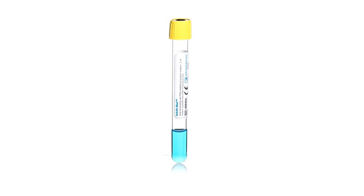 PET tüp (yuvarlak tabanlı), 2 ml InActiv Blue<sup>&reg;</sup> ile doldurulmuş